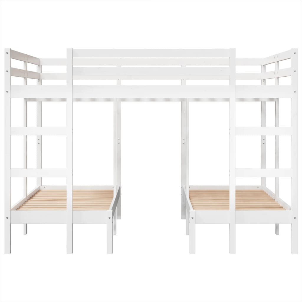 Giroletto Castello Triplo Bianco 140x200/70x140cm Massello Pino