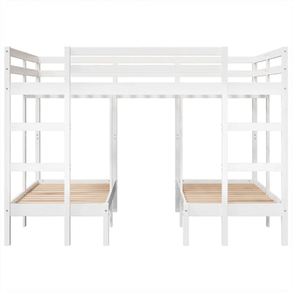 Giroletto Castello Triplo Bianco 140x200/70x140cm Massello Pino