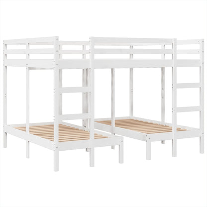Giroletto Castello Triplo Bianco 160x200/80x160cm Massello Pino