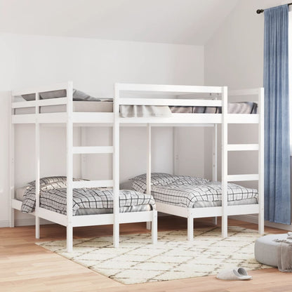 Giroletto Castello Triplo Bianco 160x200/80x160cm Massello Pino