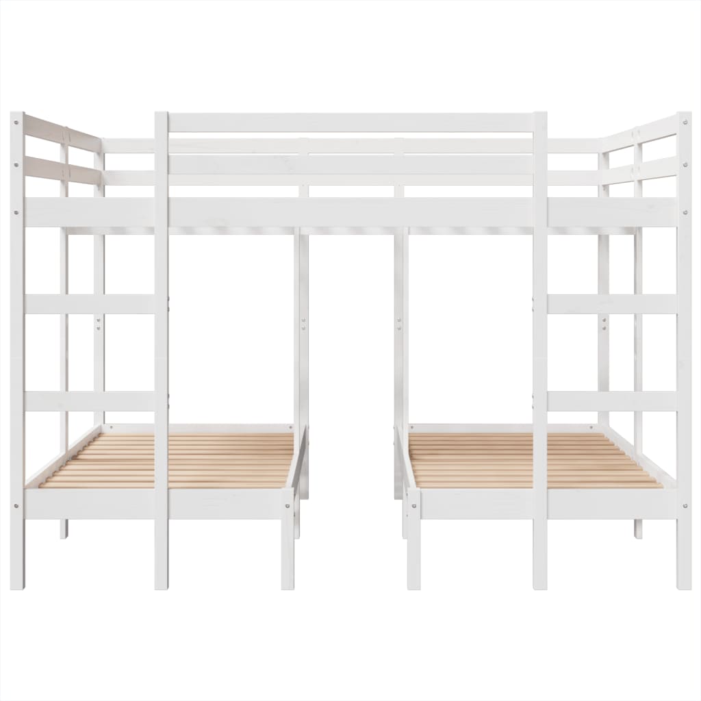Giroletto Castello Triplo Bianco 160x200/80x160cm Massello Pino