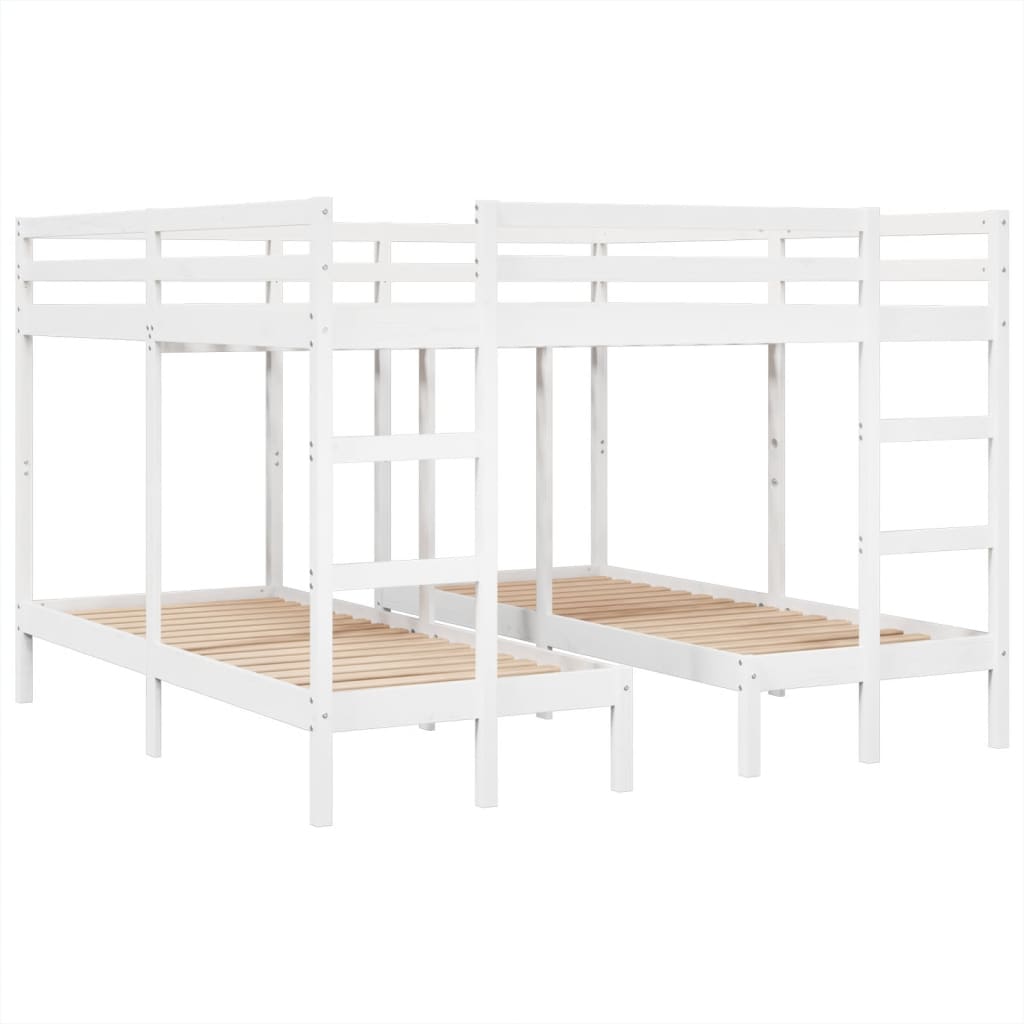 Giroletto Castello Triplo Bianco 200x200/80x200cm Massello Pino