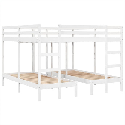 Giroletto Castello Triplo Bianco 200x200/80x200cm Massello Pino