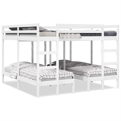 Giroletto Castello Triplo Bianco 200x200/80x200cm Massello Pino