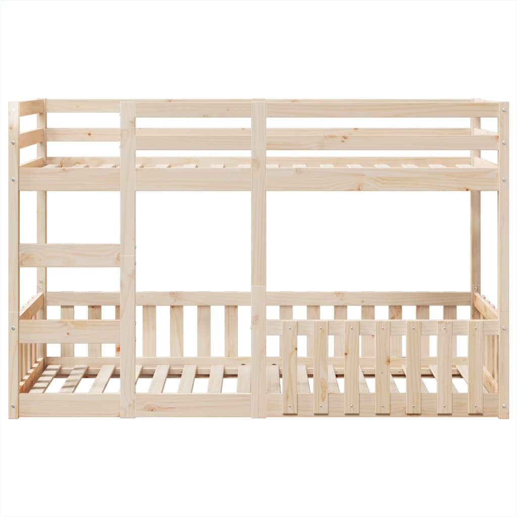 Letto a Castello 90x190 cm in Legno Massello di Pino