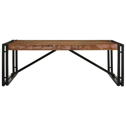 Tavolino Salotto Multicolore 100x100x35 cm Legno Recupero