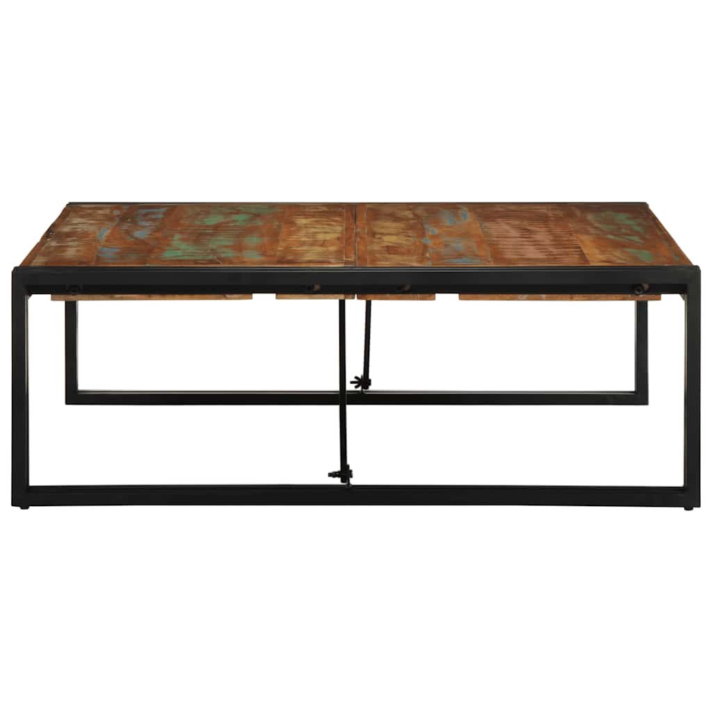 Tavolino Salotto Multicolore 100x100x35 cm Legno Recupero