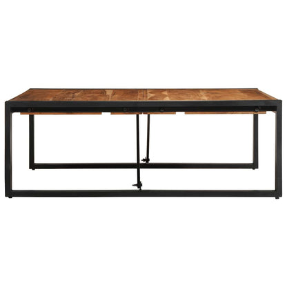 Tavolino Salotto 100x100x35 cm Legno Massello di Acacia