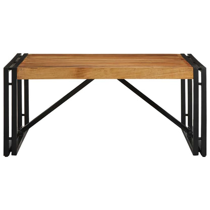 Tavolino Salotto 80x80x35 cm Legno Massello di Acacia