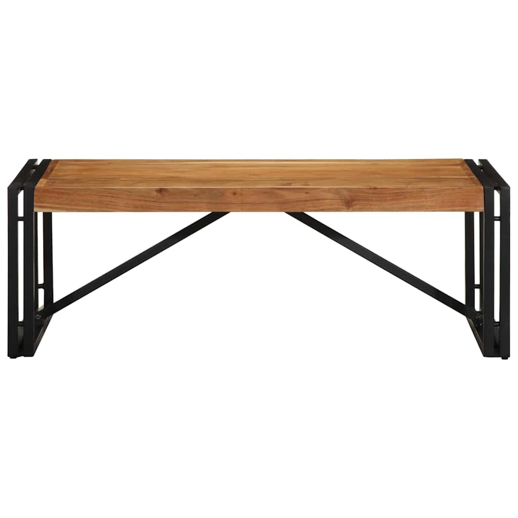 Tavolino da Salotto 100x50x35 cm in Legno Massello di Acacia
