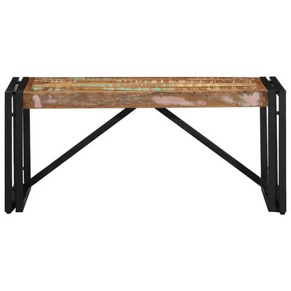 Tavolino Salotto Multicolore 80x40x35cm Legno Massello Recupero