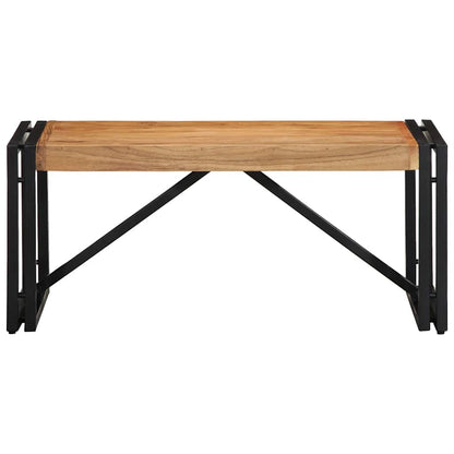 Tavolino da Salotto 80x40x35 cm in Legno Massello di Acacia