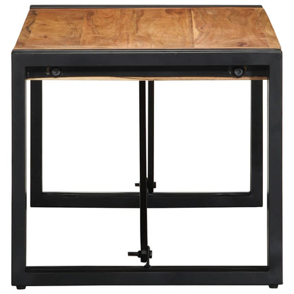 Tavolino da Salotto 80x40x35 cm in Legno Massello di Acacia
