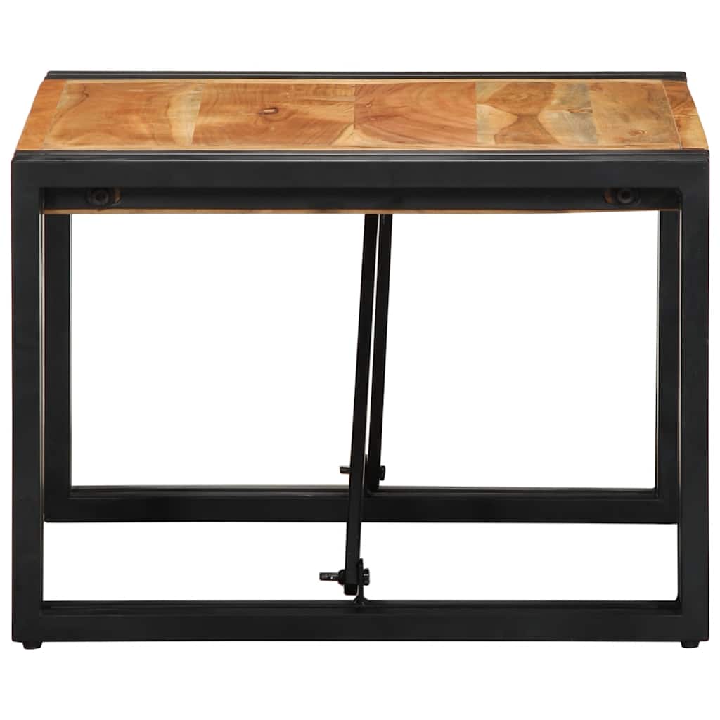 Tavolino da CaffÃ¨ 50x50x35 cm Legno Massello di Acacia