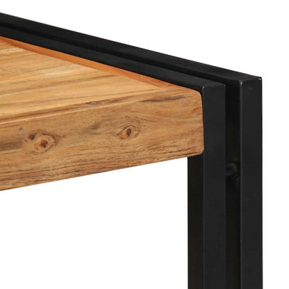 Tavolino da Salotto 40x40x35 cm in Legno Massello di Acacia