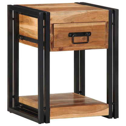 Armadio da Notte con cassetto 2 pcs Marrone 40 x 35 x 50 cm