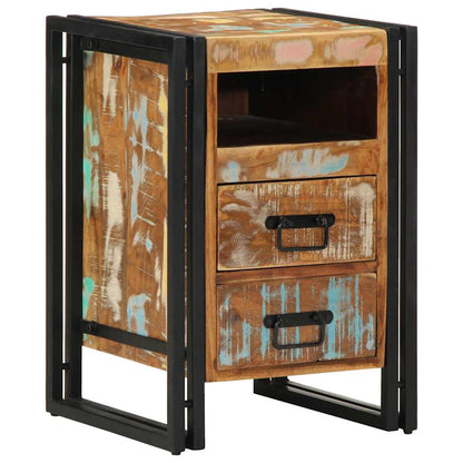 Comodino 40x40x59 cm in Legno Massello di Recupero