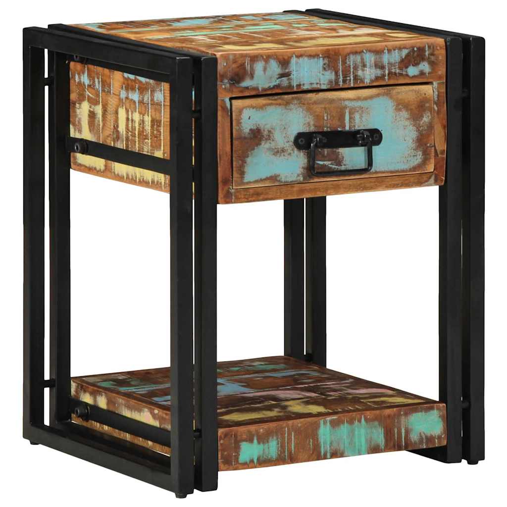 Armadio da Notte con cassetto 2 pcs Multicolore 40 x 40 x 50 cm