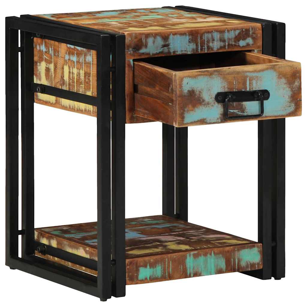 Armadio da Notte con cassetto 2 pcs Multicolore 40 x 40 x 50 cm