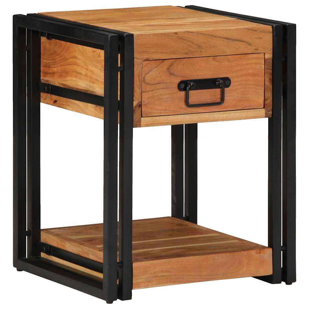 Armadio da Notte con cassetto 2 pcs Marrone 40 x 40 x 50 cm