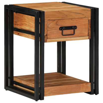 Armadio da Notte con cassetto 2 pcs Marrone 40 x 40 x 50 cm