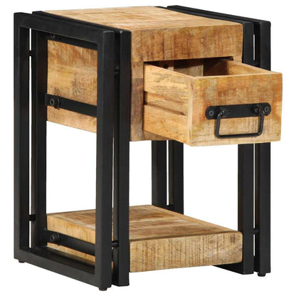 Armadio da Notte con cassetto 2 pcs Marrone 30 x 30 x 40 cm