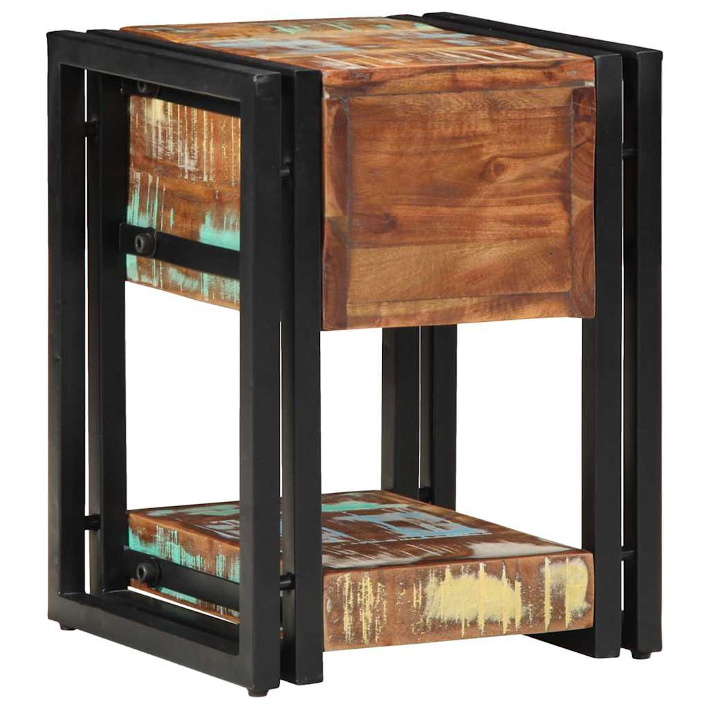 Armadio da Notte con cassetto Multicolore 30 x 30 x 40 cm