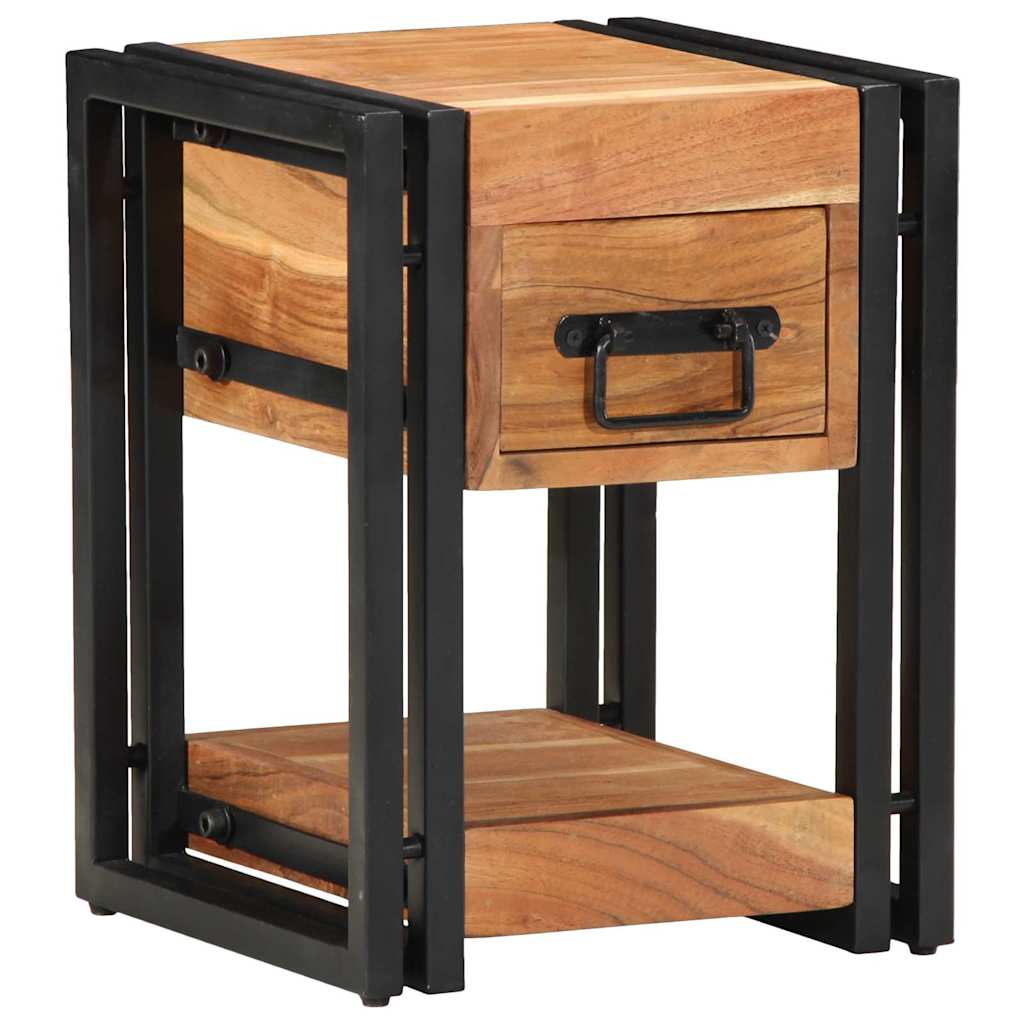 Armadio da Notte con cassetto 2 pcs Marrone 30 x 30 x 40 cm