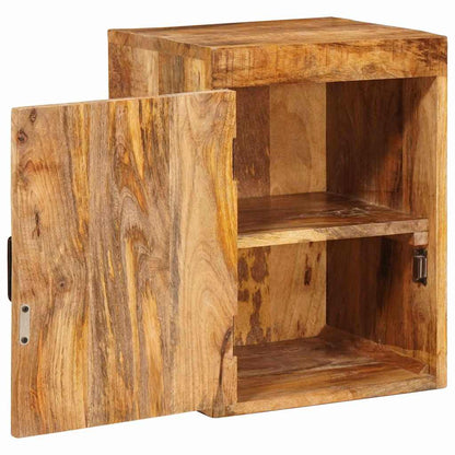 Comodino 2 pcs Marrone 35 x 33 x 48 cm Legno di mango massello