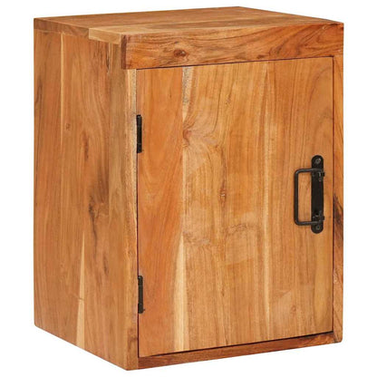 Comodino Marrone 35 x 33 x 48 cm Legno Massello di Acacia