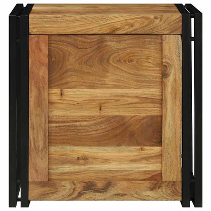 Scatola di Stoccaggio 50 x 50 x 50 cm Legno di Acacia Massello