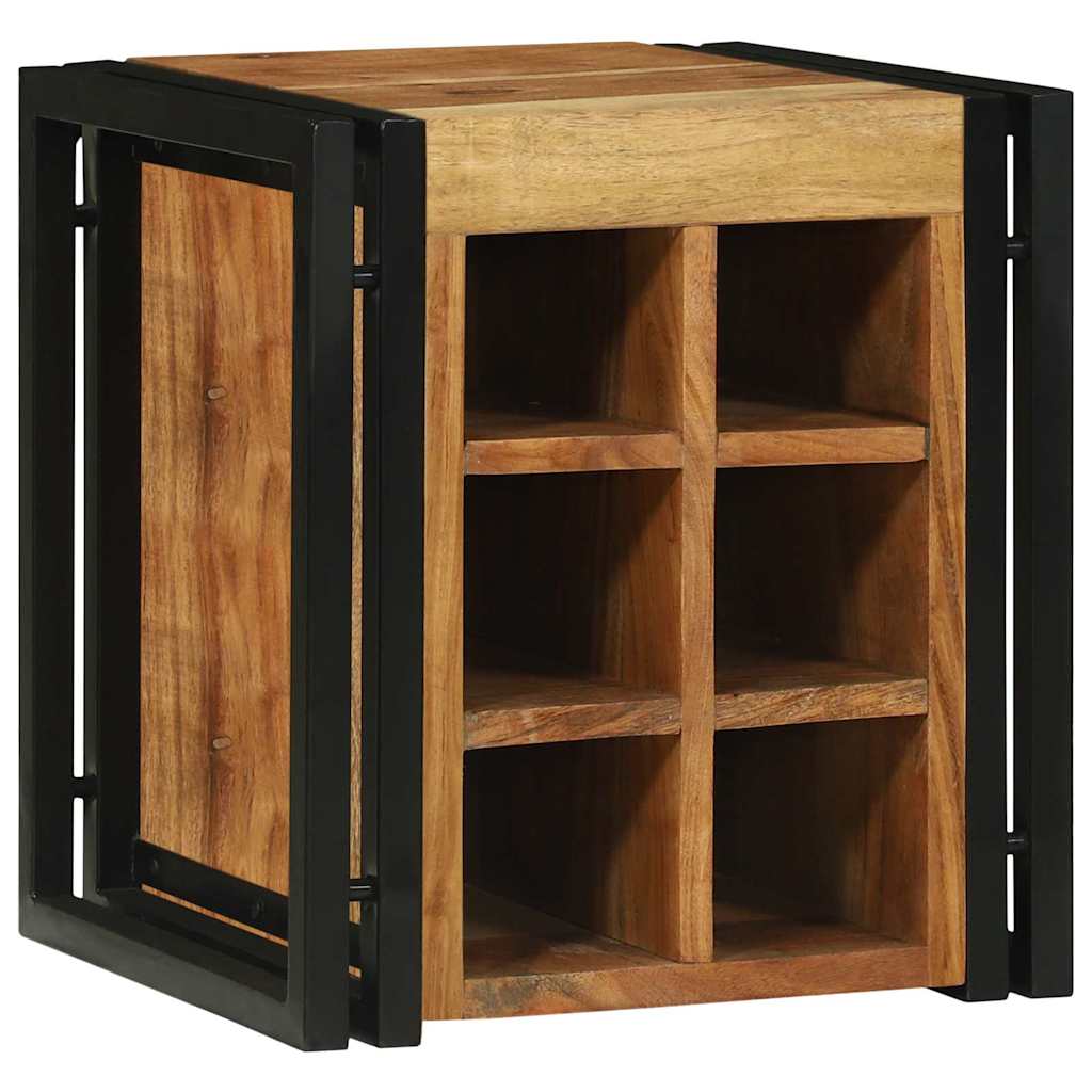 Portabottiglie 35 x 35 x 39 cm Legno di Acacia Massello