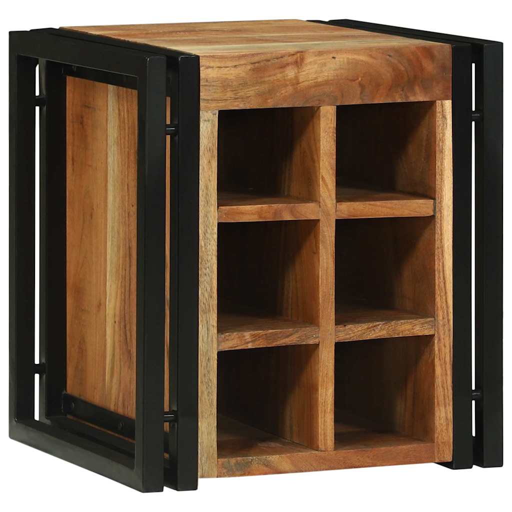 Portabottiglie 35 x 35 x 39 cm Legno di Acacia Massello