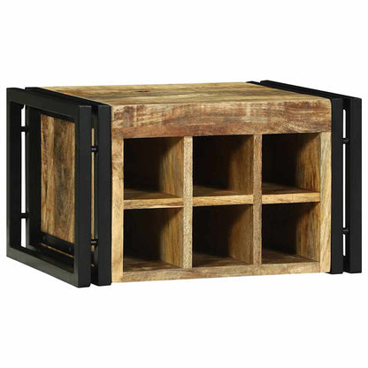 Portabottiglie 2 pcs 46 x 35 x 27,5 cm Legno di mango massello