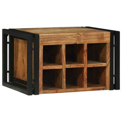 Portabottiglie 2 pcs 46 x 35 x 27,5 cm Legno di Acacia Massello