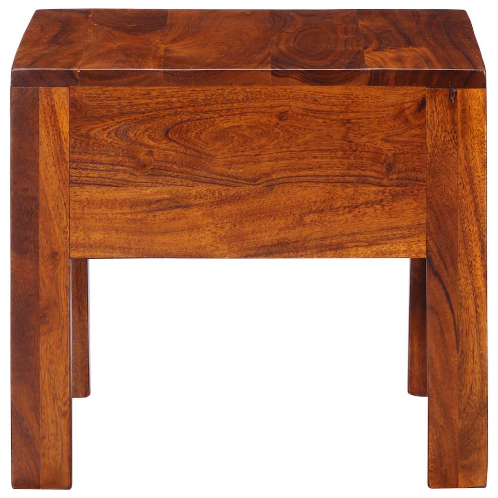 Comodino 40x40x36 cm in Legno Massello di Acacia