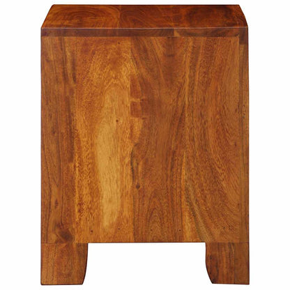 Comodino 40x35x45 cm in Legno Massello di Acacia