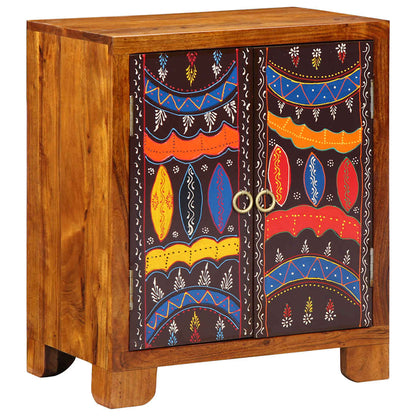 Credenza Multicolore 50x35x60 in Legno Massello di Acacia