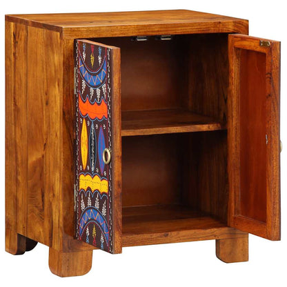Credenza Multicolore 50x35x60 in Legno Massello di Acacia