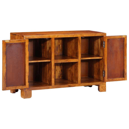 Credenza Multicolore 90x35x60 in Legno Massello di Acacia