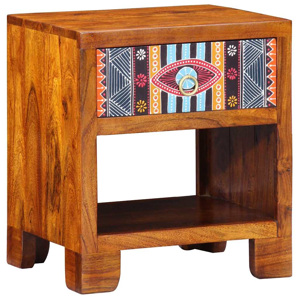 Credenza Multicolore 40 x 35 x 45 cm legno massello di acacia