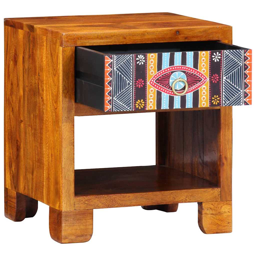 Credenza Multicolore 40 x 35 x 45 cm legno massello di acacia