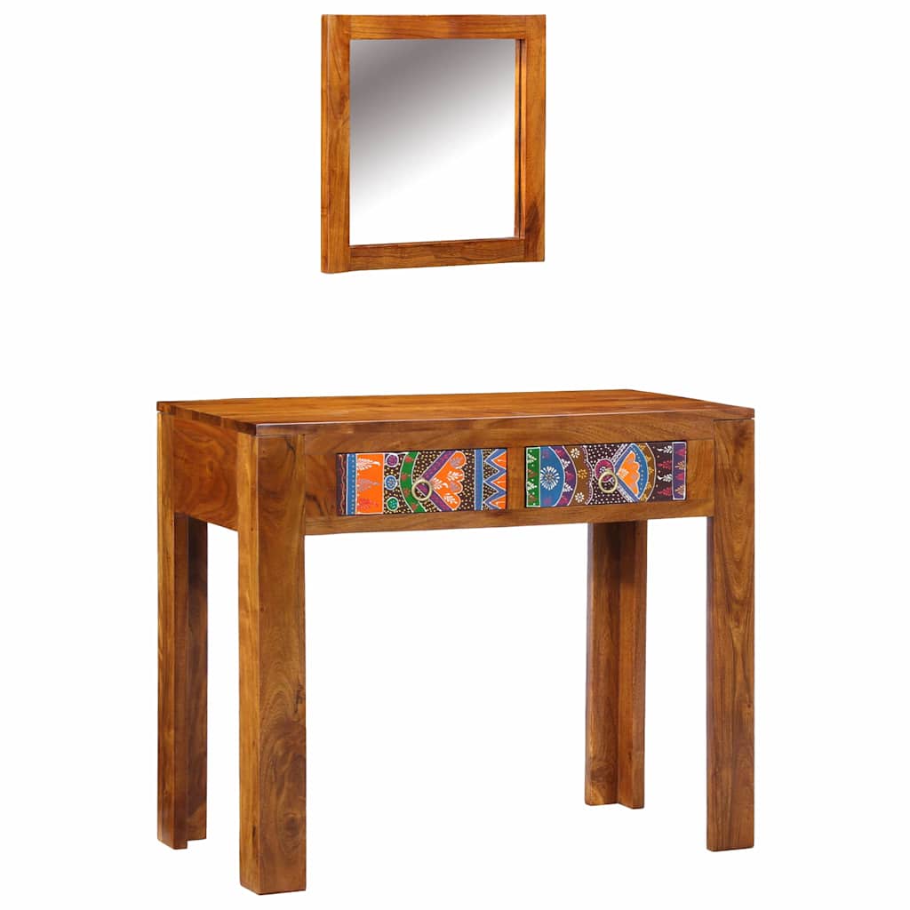 Tavolo da Trucco con cassetto Marrone 90 x 45 x 75 cm