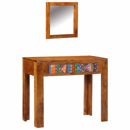 Tavolo da Trucco con cassetto Marrone 90 x 45 x 75 cm