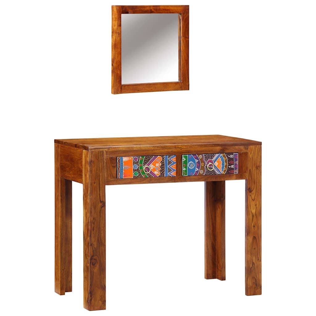 Tavolo da Trucco con cassetto Marrone 90 x 45 x 75 cm