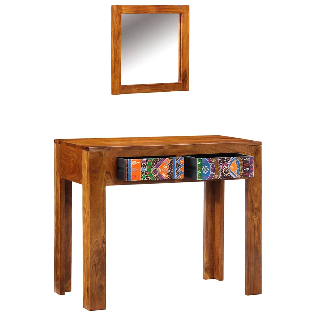 Tavolo da Trucco con cassetto Marrone 90 x 45 x 75 cm