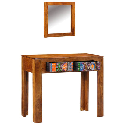 Tavolo da Trucco con cassetto Marrone 90 x 45 x 75 cm
