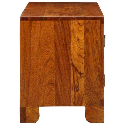 Panca per scarpe con porta Marrone miele 100 x 35 x 45 cm