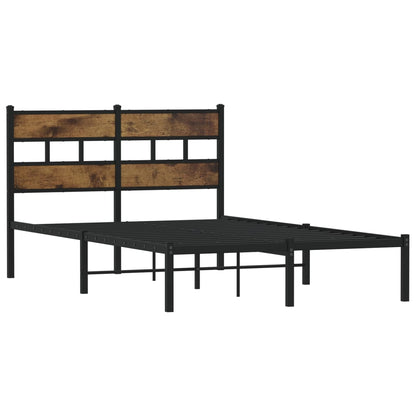 Giroletto senza Materaso in Metallo Rovere Fumo 120x190 cm
