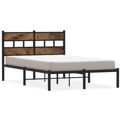 Giroletto senza Materaso in Metallo Rovere Fumo 120x200 cm